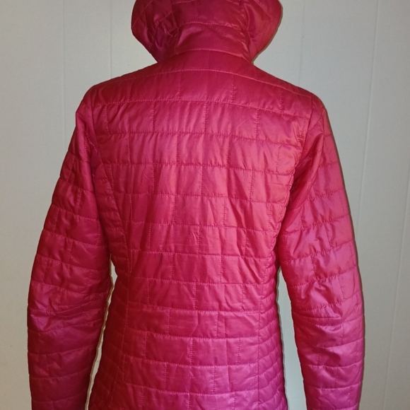 Patagonia Nano Puff Pink & Orange XS Hooded Outdoor Jacket - Picture 6 of 8